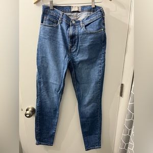 Everlane High-Rise Skinny Jean in Mid Blue